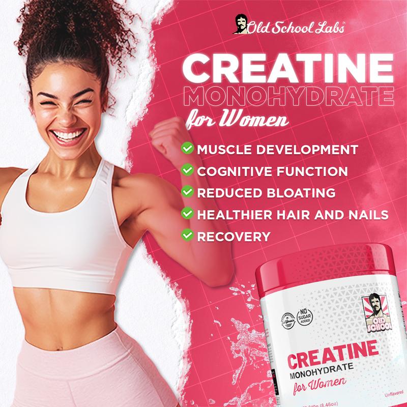 Monohidrato de creatina para mujeres