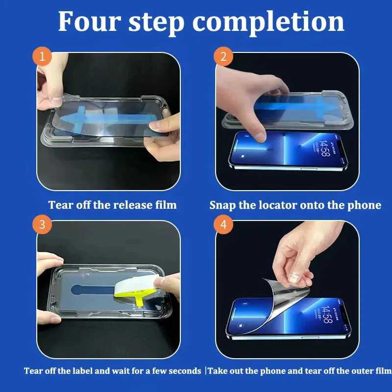 Anti Spy Screen Protector - Dust Free Without Bubbles